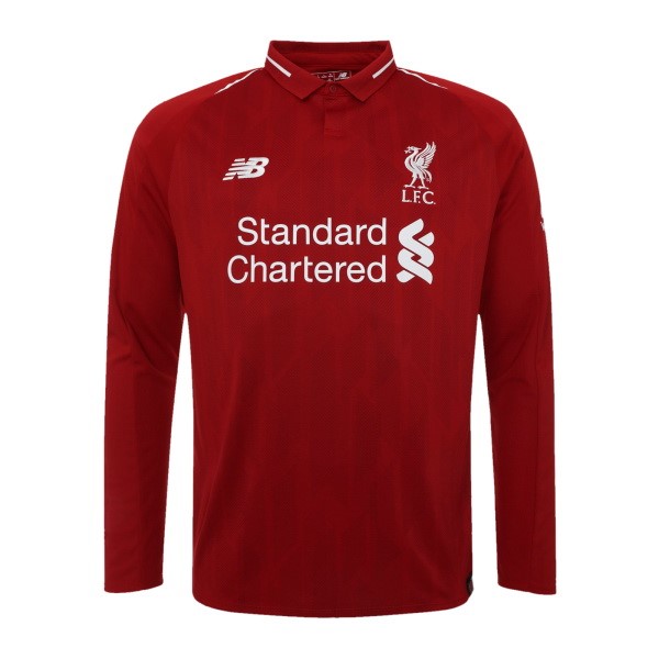 Thailande Maillot Football Liverpool Domicile ML 2018-19 Rouge